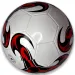 Farebná futbalová lopta z umelej kože v rôznych variantoch 22cm