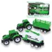 Farm Truck: Dvojdielny zelený set, traktor s prívesom