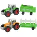 Farm World: 4-dielny poľnohospodársky traktor s prívesom 1/64