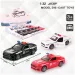 Ford Mustang naťahovacie policajné kovové auto vo viacerých variantoch 1/32