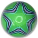 Futbalová lopta z umelej kože s hviezdičkovým vzorom 22 cm - rôzne verzie