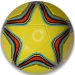Futbalová lopta z umelej kože s hviezdičkovým vzorom 22 cm - rôzne verzie