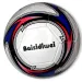 Futbalová lopta z umelej kože v neónových farbách 23cm