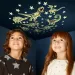Hviezdy a dinosaury set fosforeskujúcich nálepiek