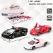 Lamborghini naťahovacie policajné kovové autíčko vo viacerých variantoch 1/32
