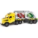 Magic Truck: kamión prevážajúci autá s fluorescenčnými lampami 81 cm - Wader
