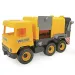 Middle Truck: Odpadové auto 43 cm žlté - Wader