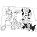 Minnie myška 2 v 1, 35-dielne maxi puzzle a omaľovánka 70x50 cm – Lisciani