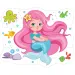Morská víla obrovské podlahové puzzle 12 dieny set