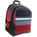 Must: Červeno-čierna školská taška 2v1 so štyrmi priehradkami, batoh 47x25x33cm