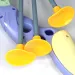 Pastelovozelený a fialový set s lukom a prísavkovými šípmi 83cm