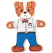 Pes na obliekanie drevené puzzle 18 dielny set - Woodyland