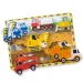 Pracovné stroje drevená skladačka 6 prvkov - Melissa &amp; Doug