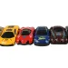 Racing Car: 10-dielny set pretekárskych áut 6cm 1/72