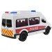 RC Biely policajný mikrobus so svetelnými efektmi na diaľkové ovládanie 2,4GHz 1/12  30cm