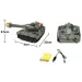 RC Tank Leopard 2 na diaľkové ovládanie so svetelnými efektmi 23cm