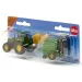 SIKU traktor John Deere s okrúhlym lisom na balíky 1/72
