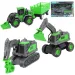 Simulation Vehicle: 3-dielny set s pracovným strojom s blatnatým kolesom