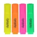 Spirit: Textmarker 4 dielny set neónových zvýrazňovačov s 1-4mm rezaným hrotom