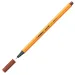 Stabilo: Point 88 fixka 0,4mm v tehlovo-červenej farbe