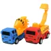 Truck Working: 7-dielny set stavebných vozidiel so zotrvačníkom a príslušenstvom