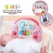 Vzdelávacia baby hračka so svetelnými a zvukovými efektmi v ružovej farbe