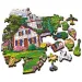 Wood Craft: Letný prístav, 500+1-dielne drevené puzzle - Trefl