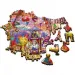 Wood Craft: Magický svet 500+1-dielne drevené puzzle - Trefl