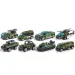 X-Military 8 dielny set vojenských autíčok
