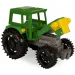 Zelený traktor s  prívesom pre kone 38 cm - Wader